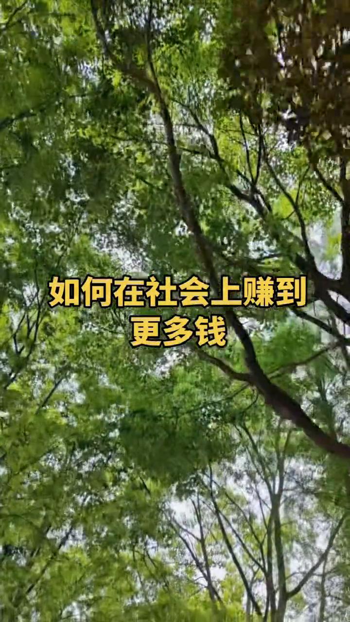 如何在社会上赚到更多钱？
想要在这个社会上赚到钱，其实特别简单，就是想在这个社会