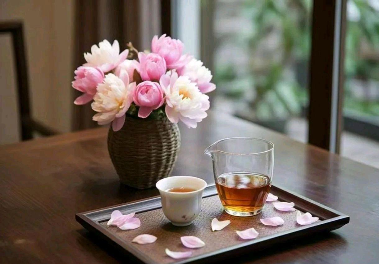 品茶是一种心灵的沟通与对话，独自享受这份美好与宁谧。