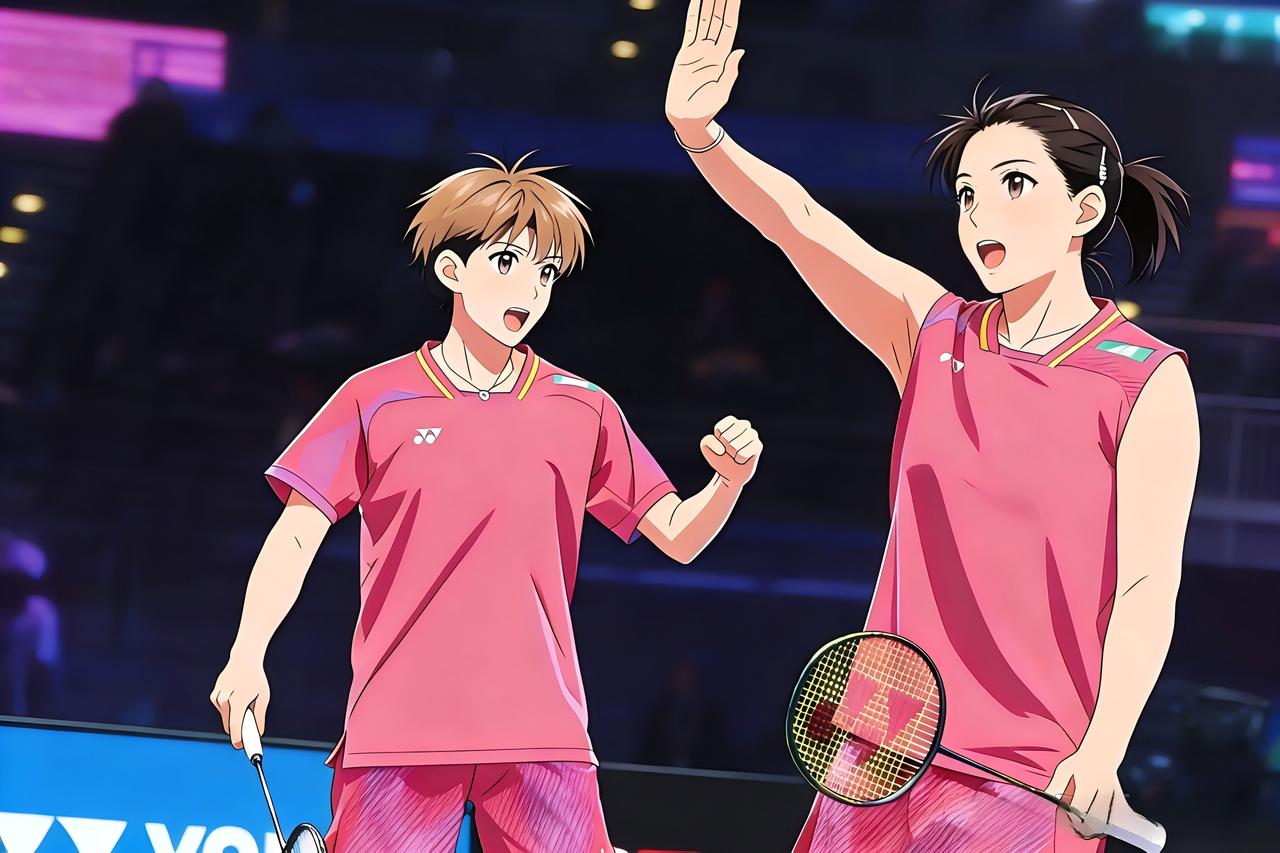 这一拍，是我们的胜利！🏸✨
击掌为誓，下一局继续炸场！
快@ 你的球搭子，
看