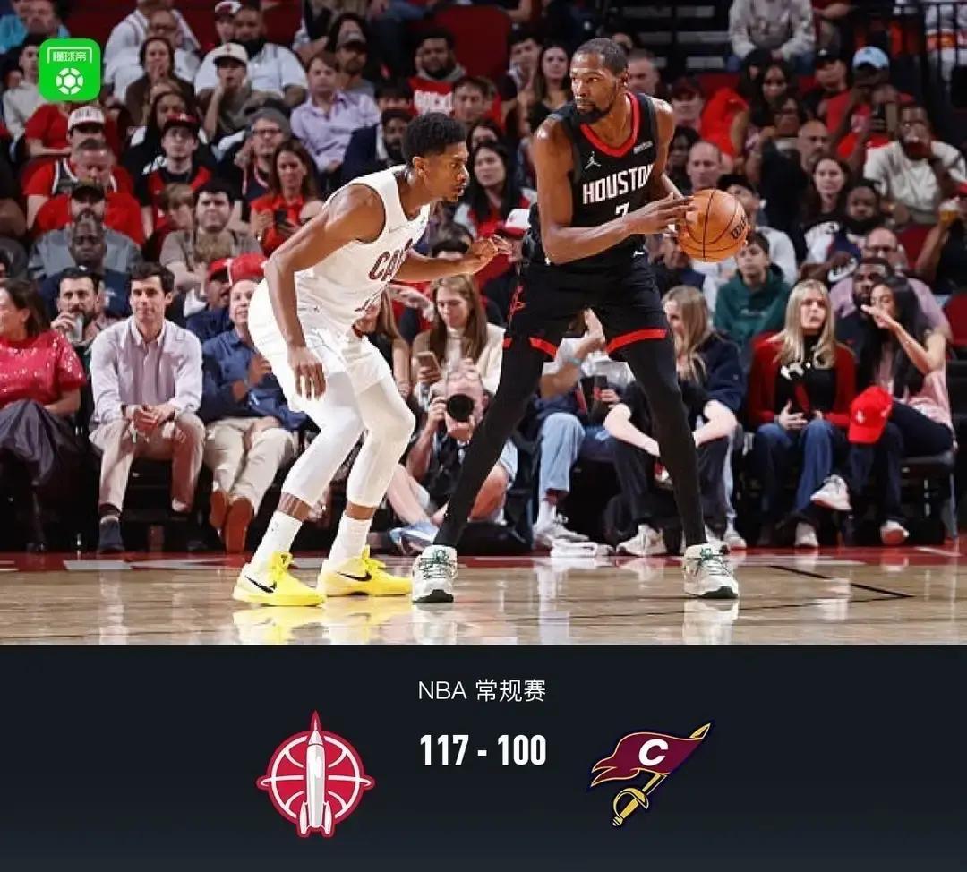 火箭117-100骑士，五锋线杀疯了
 
杜兰特三节31分打卡，伊森电风扇复出就