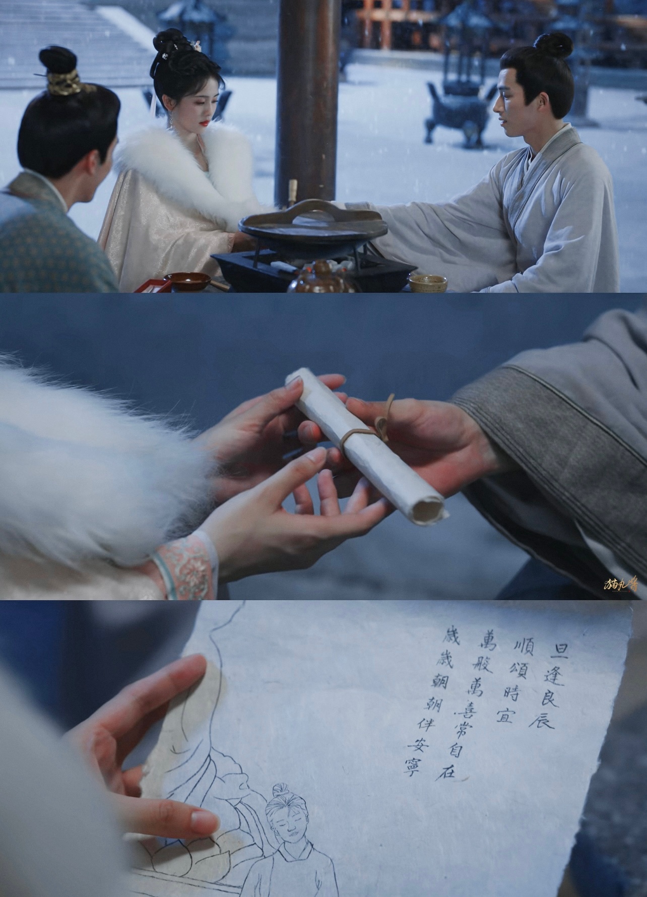 我只能说，演员还是要有好的作品。看到白梦妍拍的雪，上热搜。我脑海里的画面：是《周