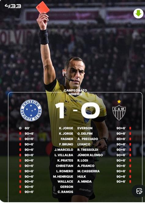 冷冷的红牌往我脸上胡乱的拍...
你见过红牌最多的比赛有几张？3张？5张？太小儿