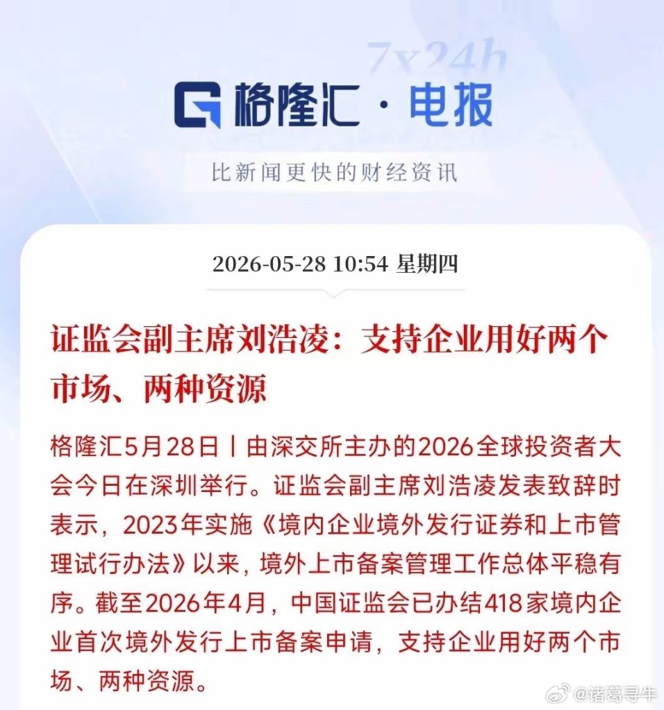 证监会再发重磅消息，支持企业在境外上市证监会明确表态支持中国企业去境外上市融资，