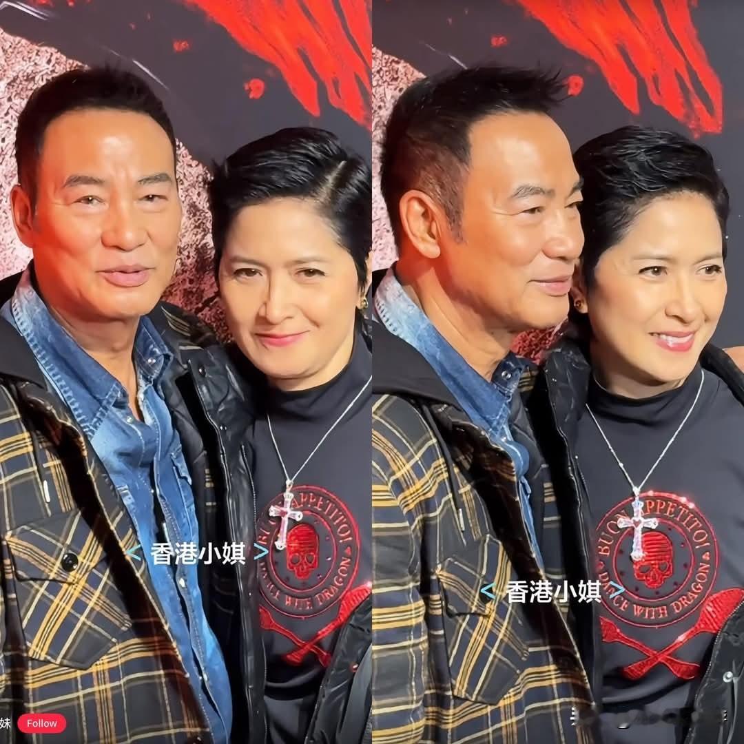 2003年经典港片《PTU》让任达华和邵美琪结识成好友，这份友谊经过20多年的时