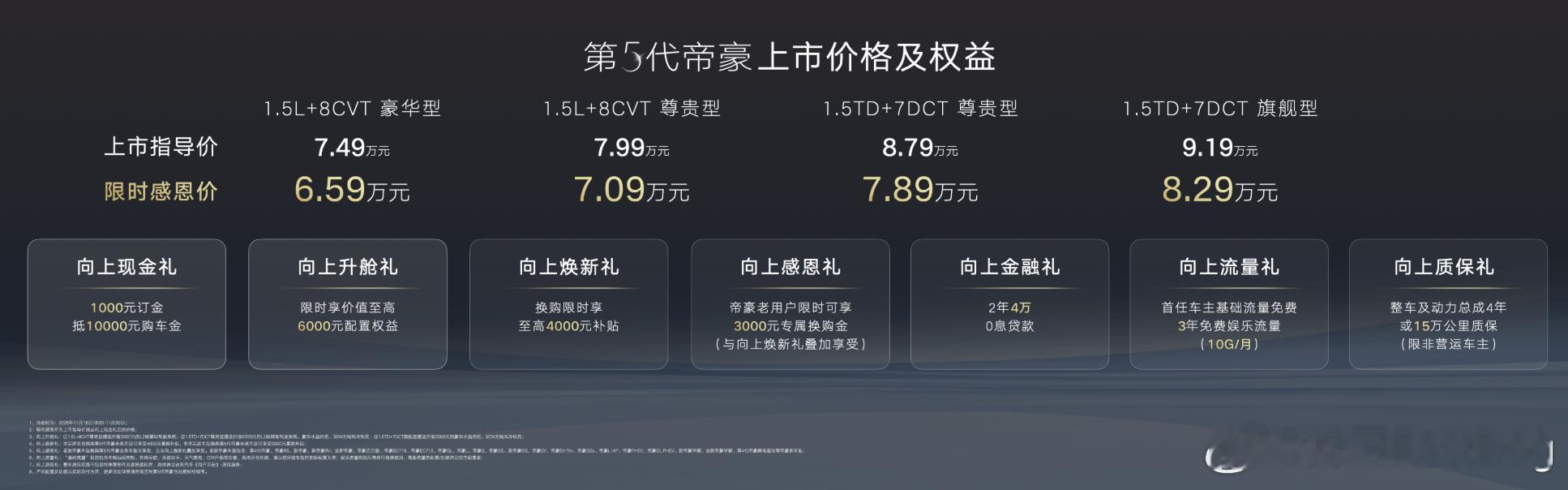 离远了看我以为奔驰出新车了，吉利帝豪现在精修一下豪华起来了和四代比基本上里外都换