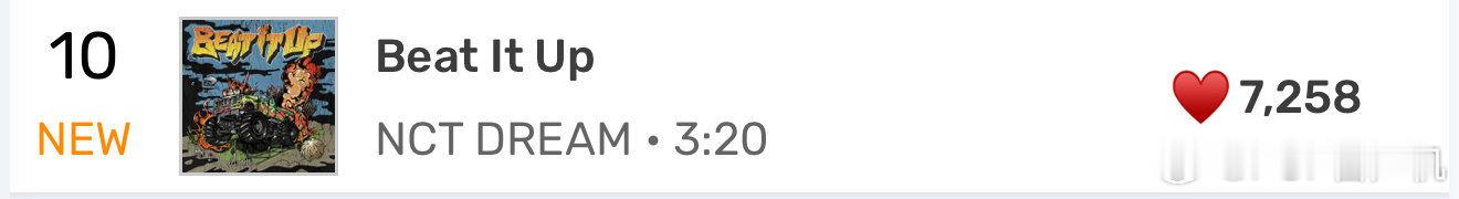 NCT DREAM新歌 'Beat It Up' Melon实时空降10 