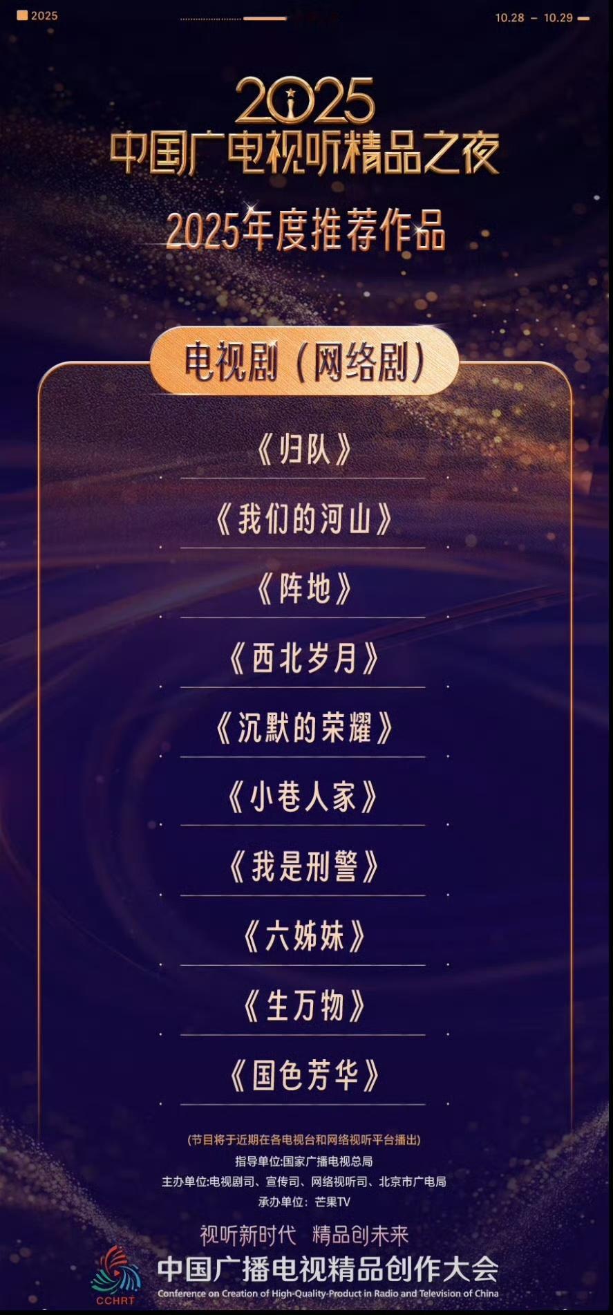 中国广电视听精品之夜，唯一一部上榜的古装剧竟然是杨紫，李现主演的《国色芳华》，厉