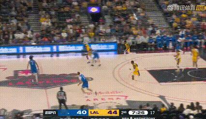 湖人领先到14分！八村垒发力 ​​​