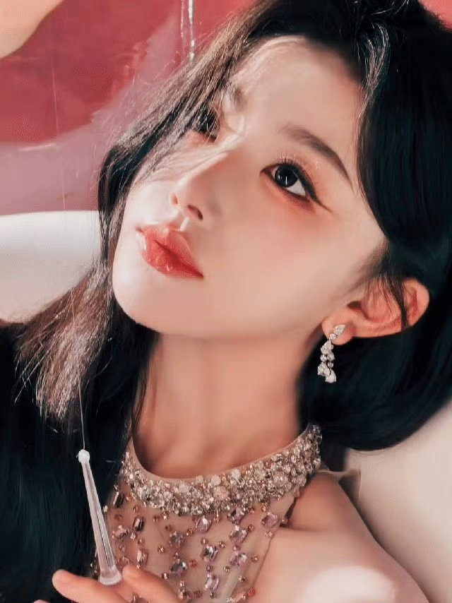 孔雪儿清透甜桃妆孔雪儿蜜桃柔调晕染眉眼，清透底妆自带柔光滤镜，元气甜妹氛围感拉满