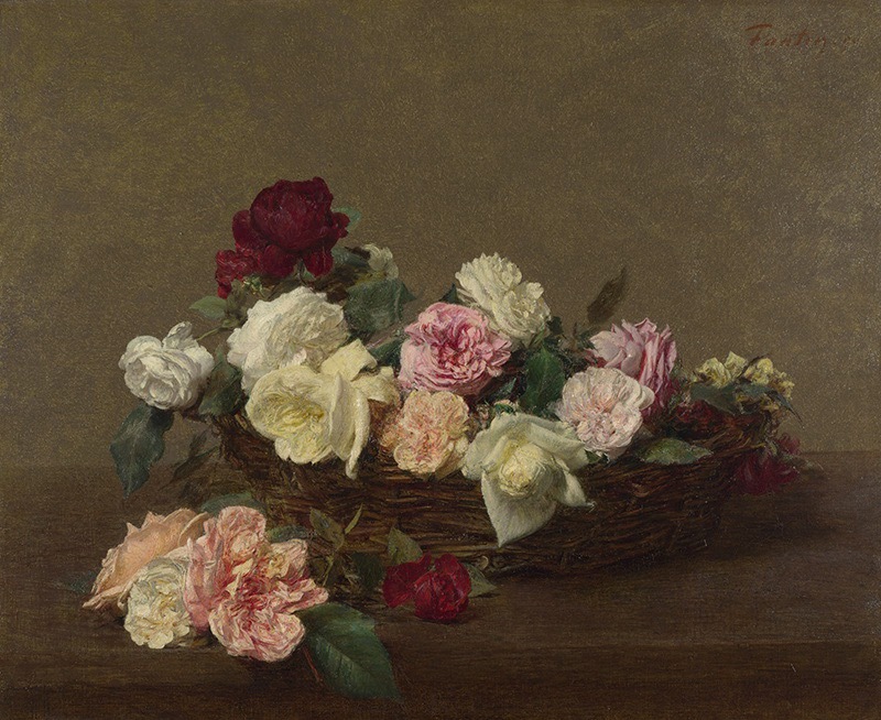 《一篮玫瑰》A Basket of Roses亨利·方丹-拉图尔 Fantin-