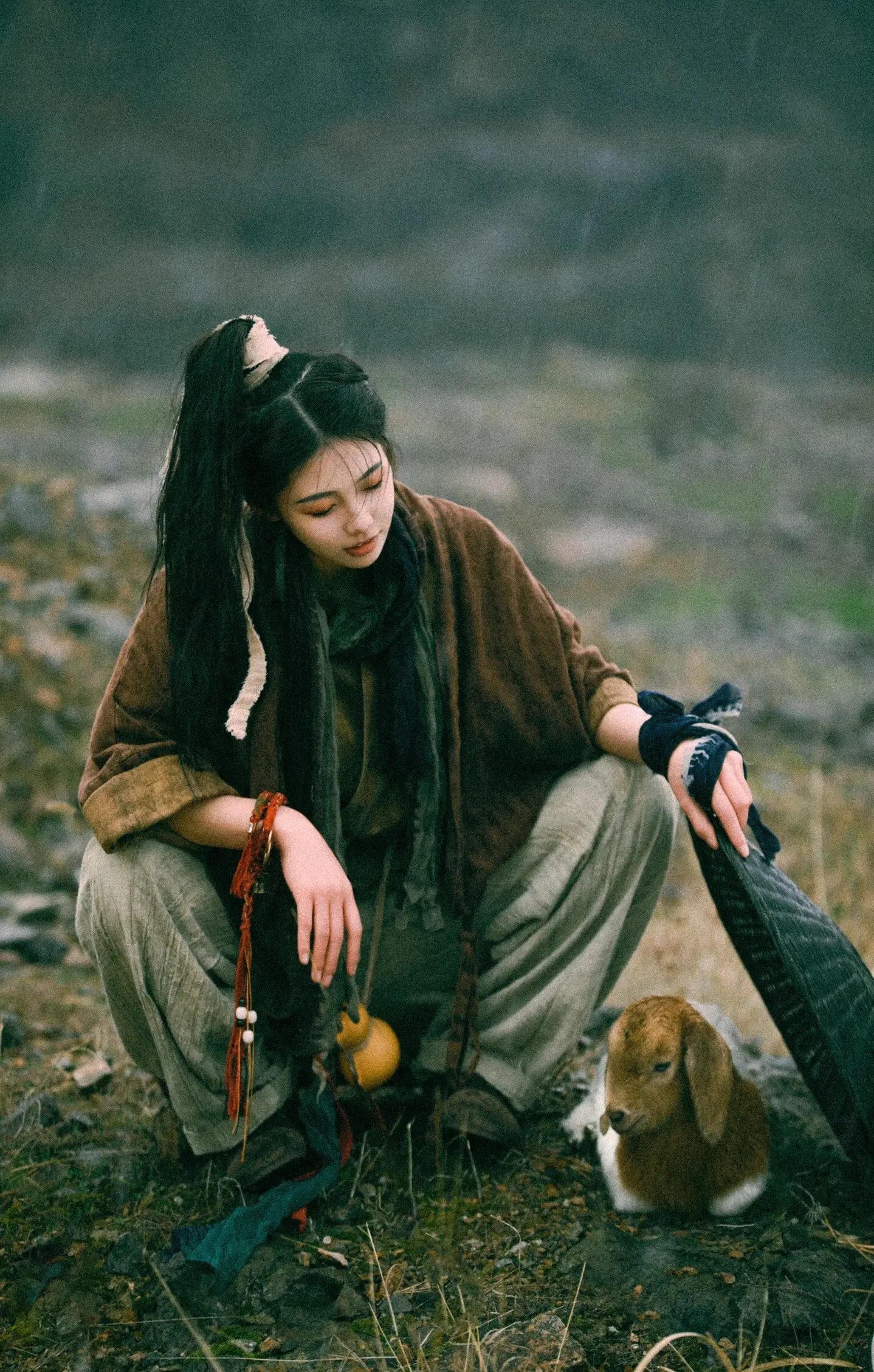 小乞丐和她的羊。