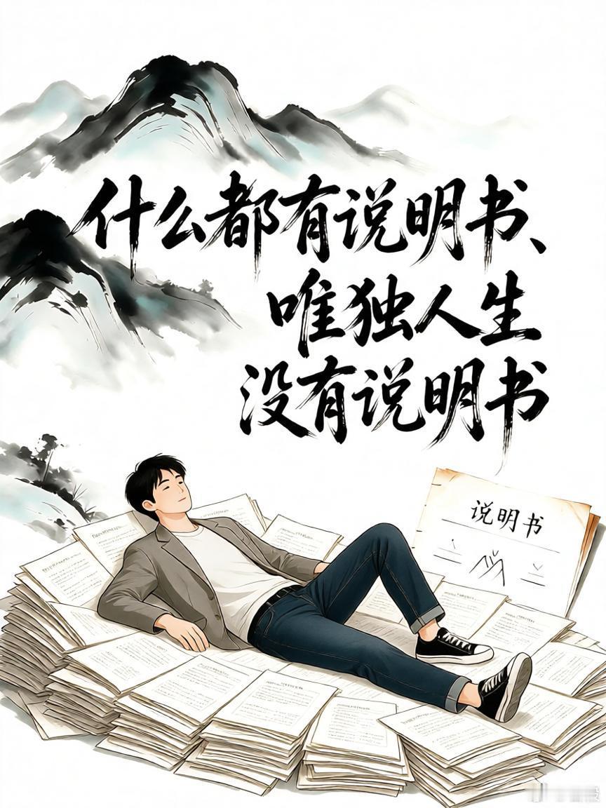 什么都有说明书、唯独人生没有说明书。随笔[超话] ​​​