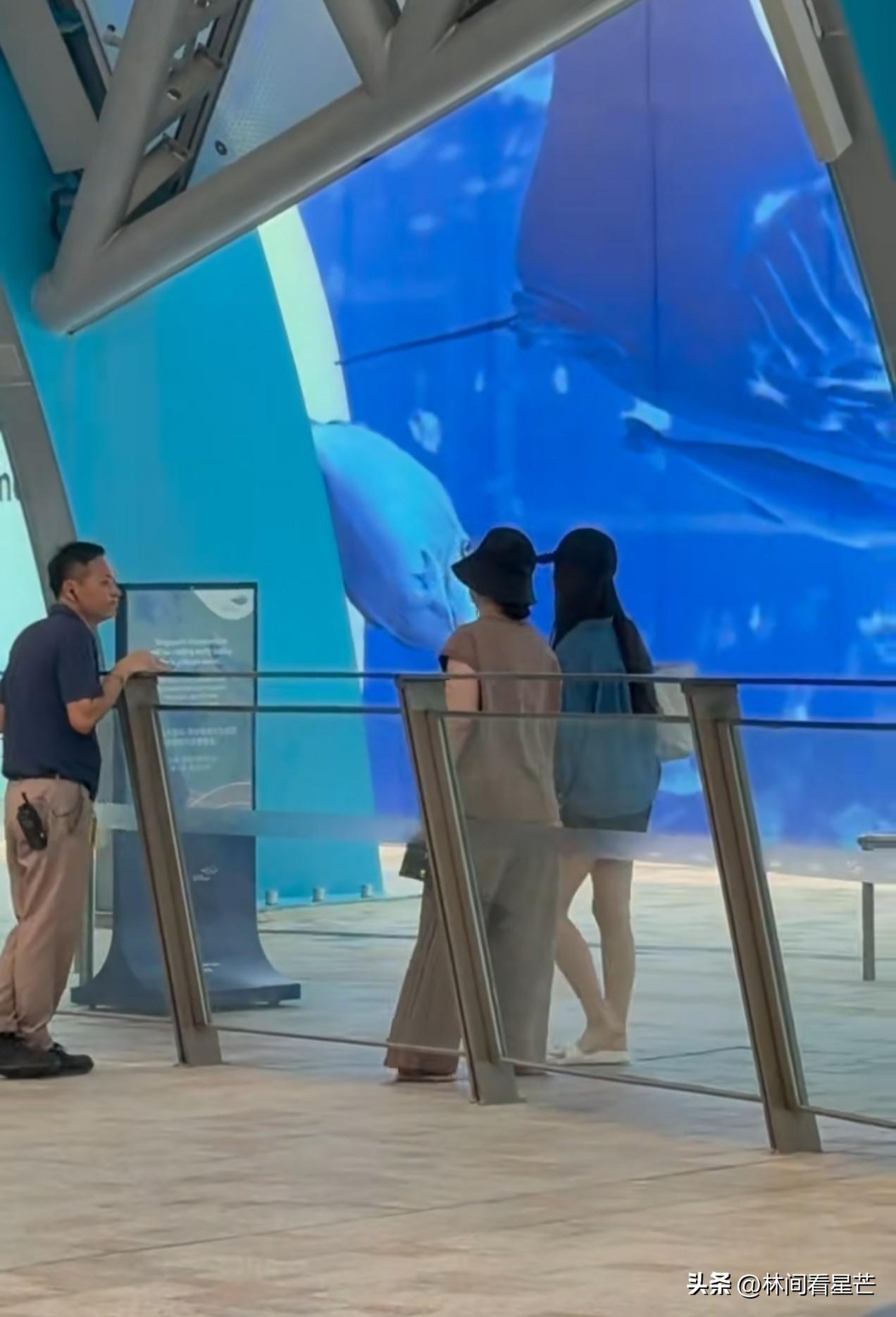 李湘好瘦了，
新加坡网友偶遇李湘带着王诗龄逛街，李湘没有像之前那样穿得大红大绿，