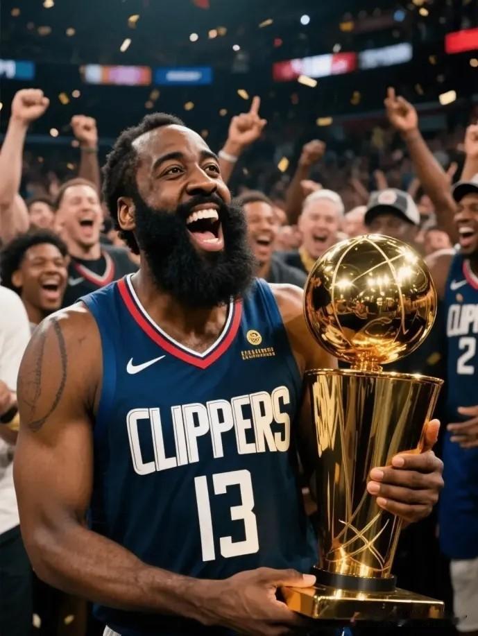 NBA新赛季开始了，愿哈登新赛季能够一尝所愿，成功获得总冠军，完成大满贯。加油哈