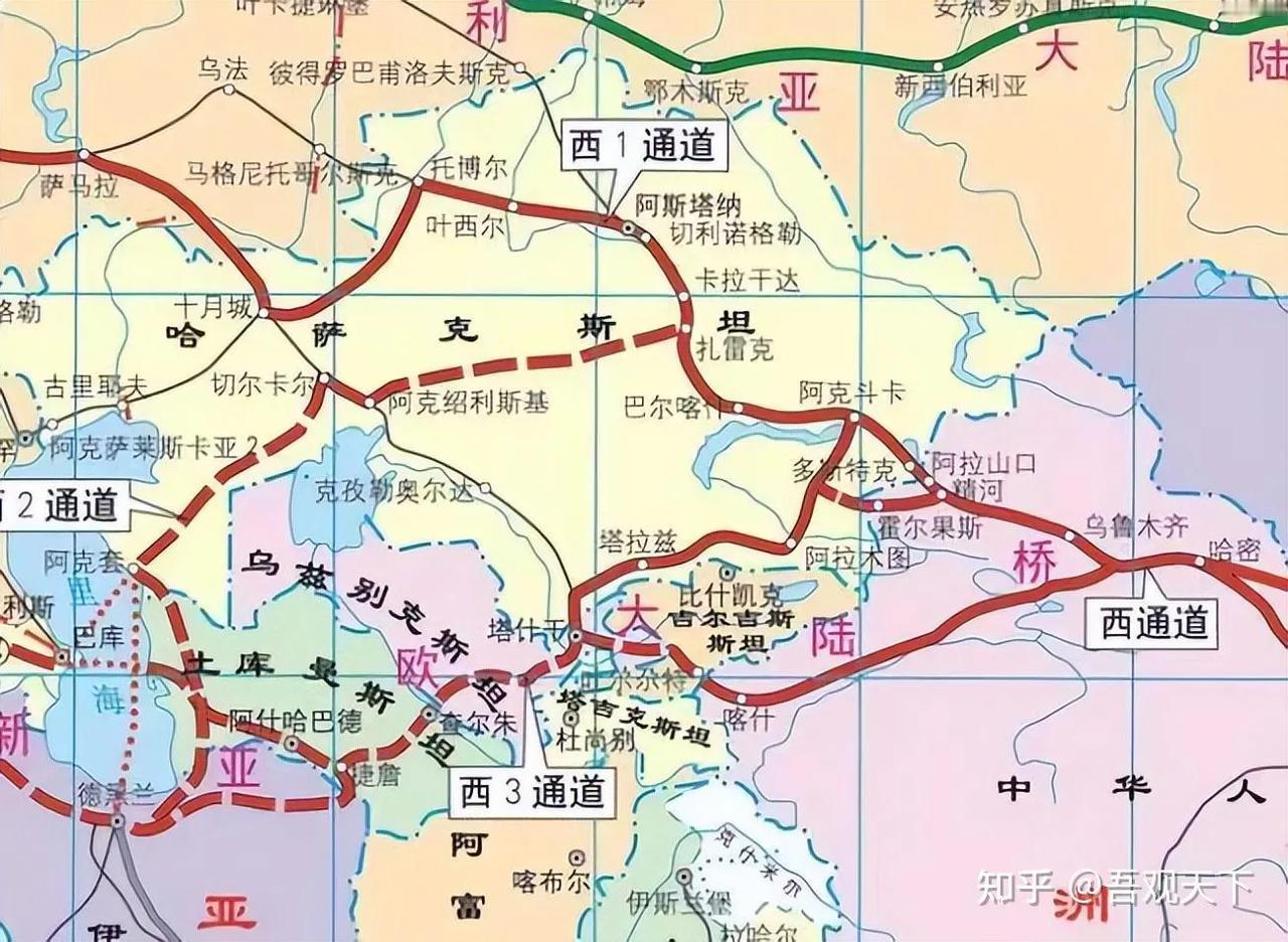 中国边境口岸喀什到伊朗边境就1500公里左右，相当于西安到昆明的距离。西安到昆明