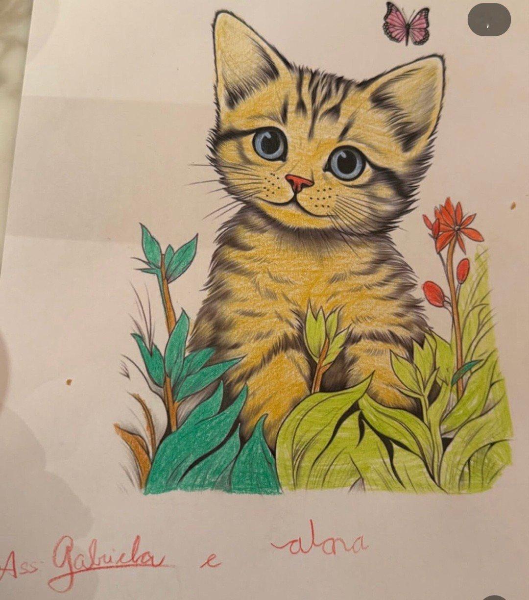 Alana画的🐈 