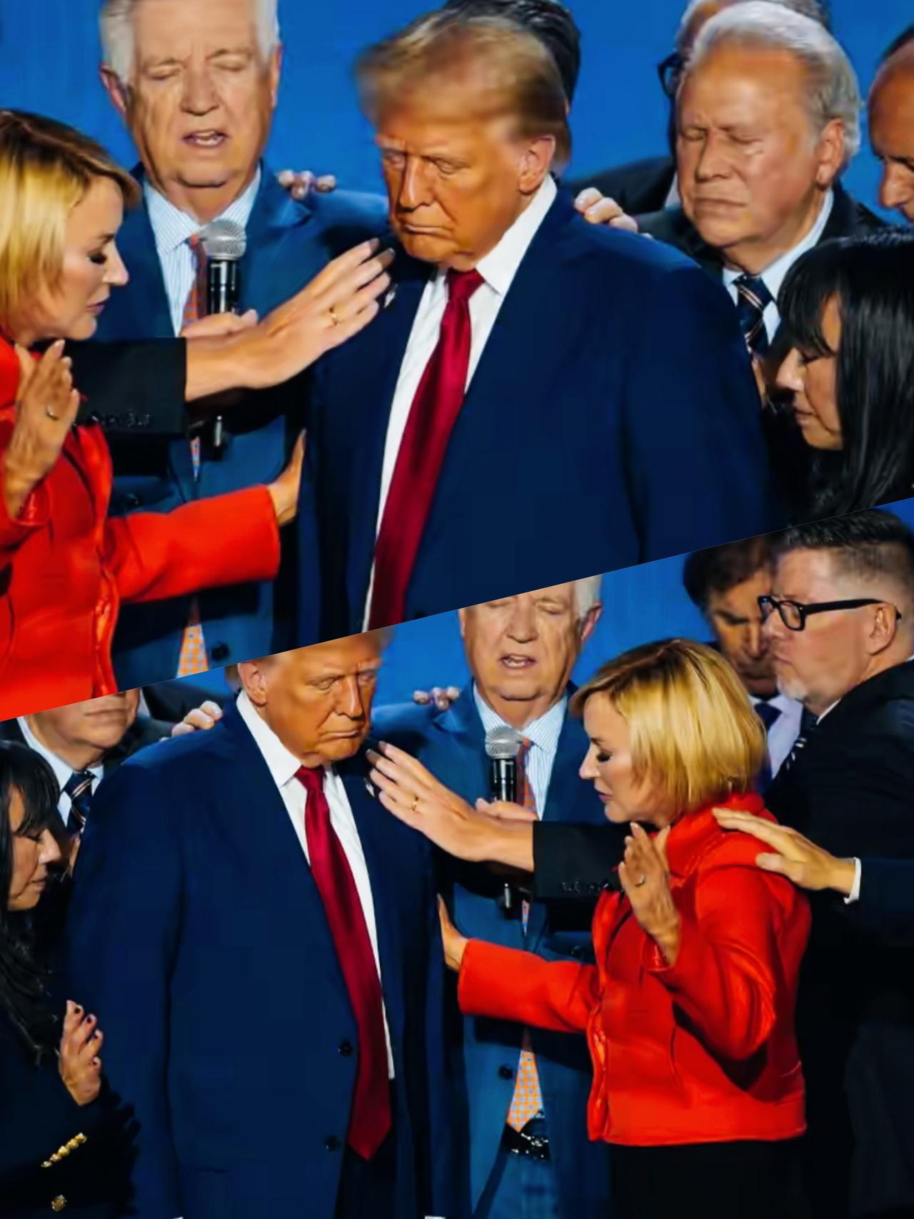 特朗普这是在干什么呢？看起来像是睡着了啊！
特朗普这是思考问题太投入了吗？
这么