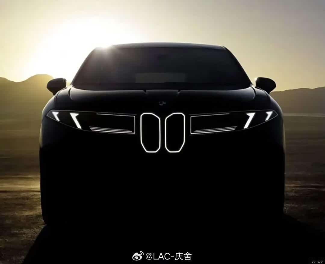 宝马 全新一代iX3官方预告图——全新iX3 基于新世代平台打造，外观上很大程度
