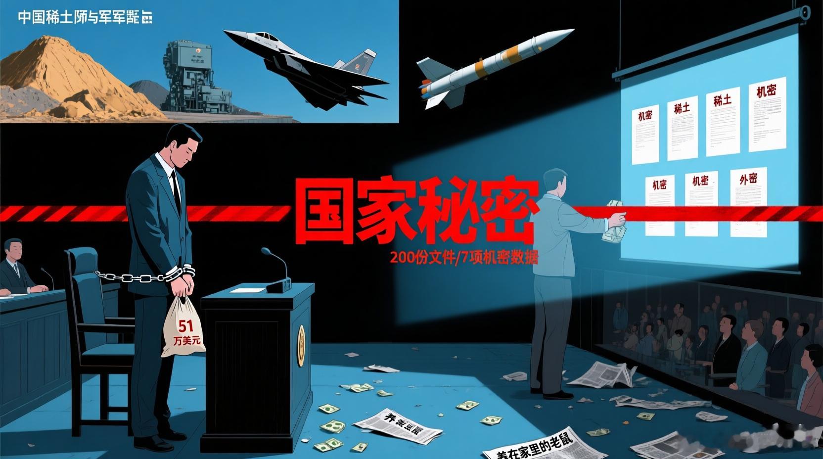 稀土副总向境外泄露7项国家秘密 ，判了11年半！网友：这就是养在家里的“老鼠”稀