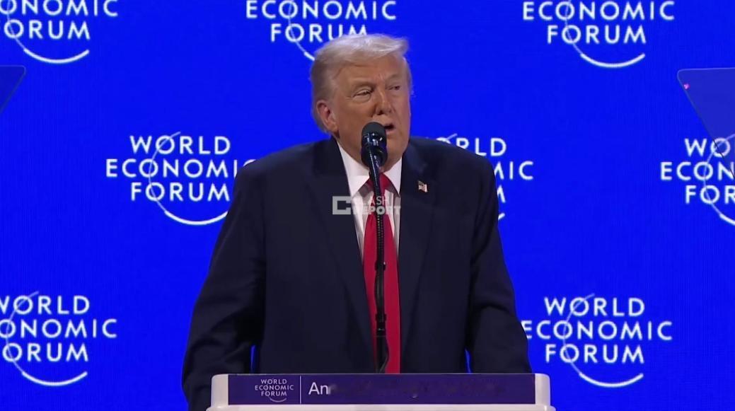 特朗普刚刚在达沃斯论坛上又胡说八道了，特朗普表示：“我注意到的一点是，一个国家拥