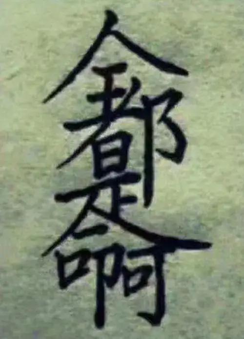 让你拆！说这里藏着24个字。我有点不信，打眼一看，全都是命啊！5个字。再把这5个