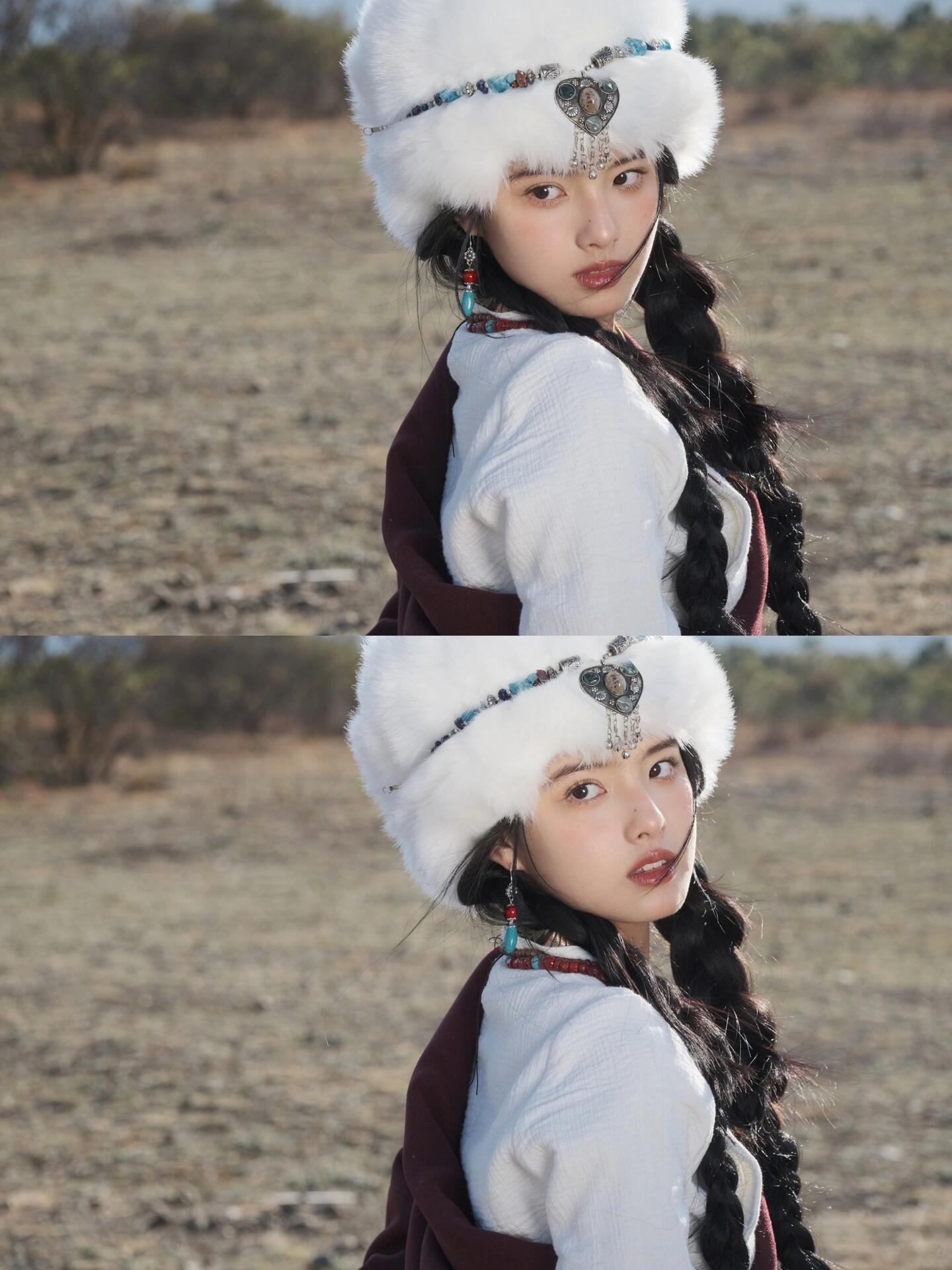 很喜欢小艾米这组民族风写真。。。大山的女儿，高原的精灵🧚♀️ 