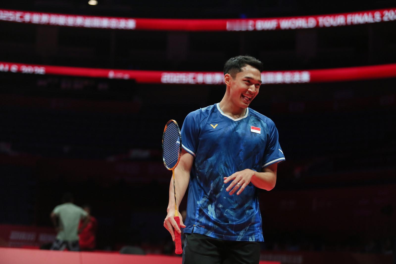 乔纳坦适应场地📷2025年世界羽联年终总决赛