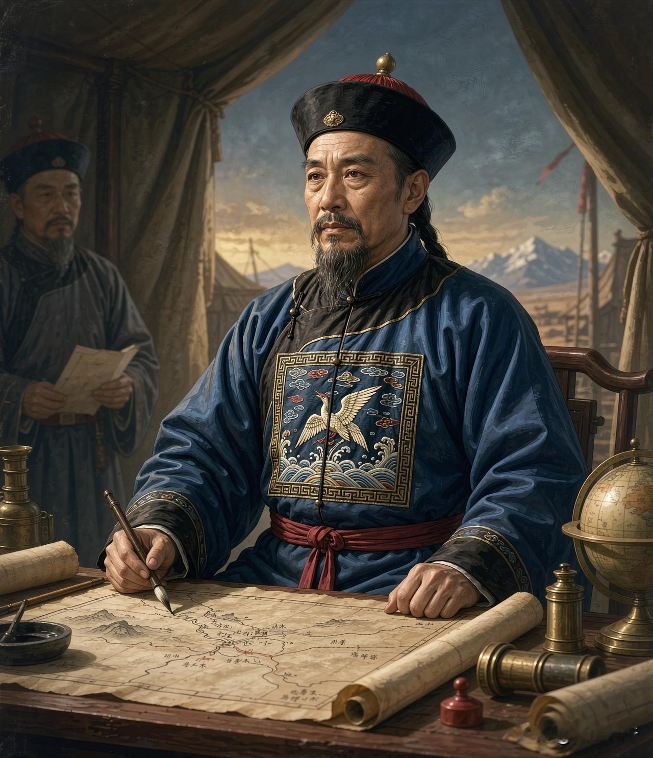 左宗棠收复新疆的困局与历史意义
 
十九世纪中后期，清王朝内忧外患交织。中亚阿古