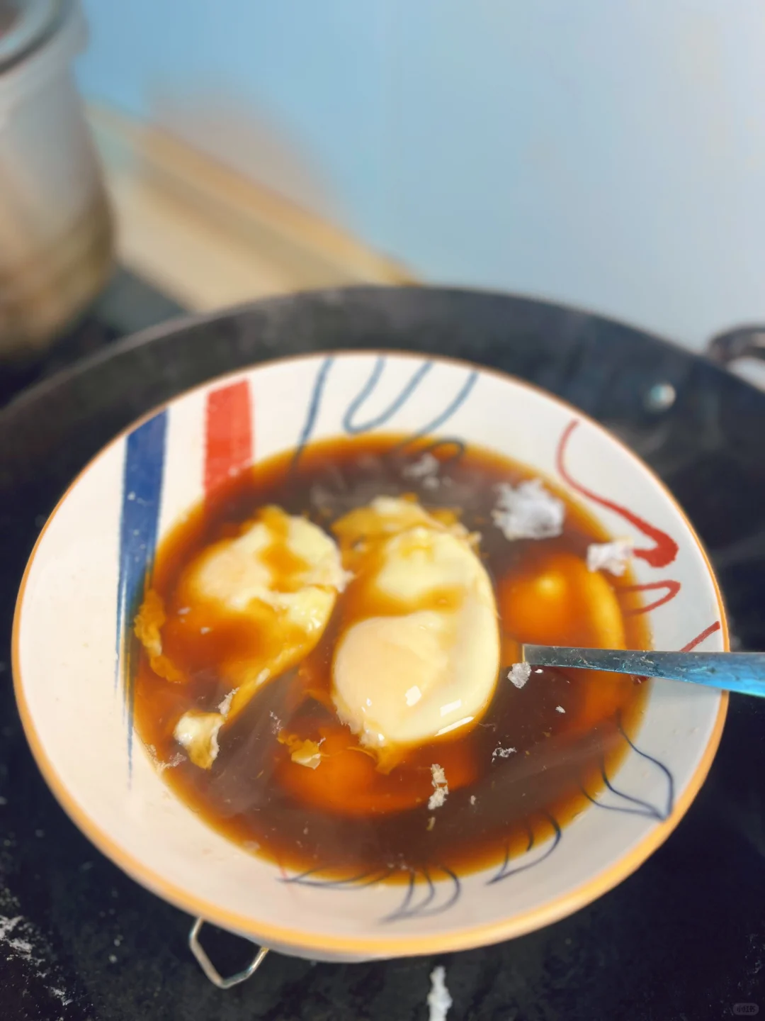 国庆美食——黑糖醪糟水波蛋