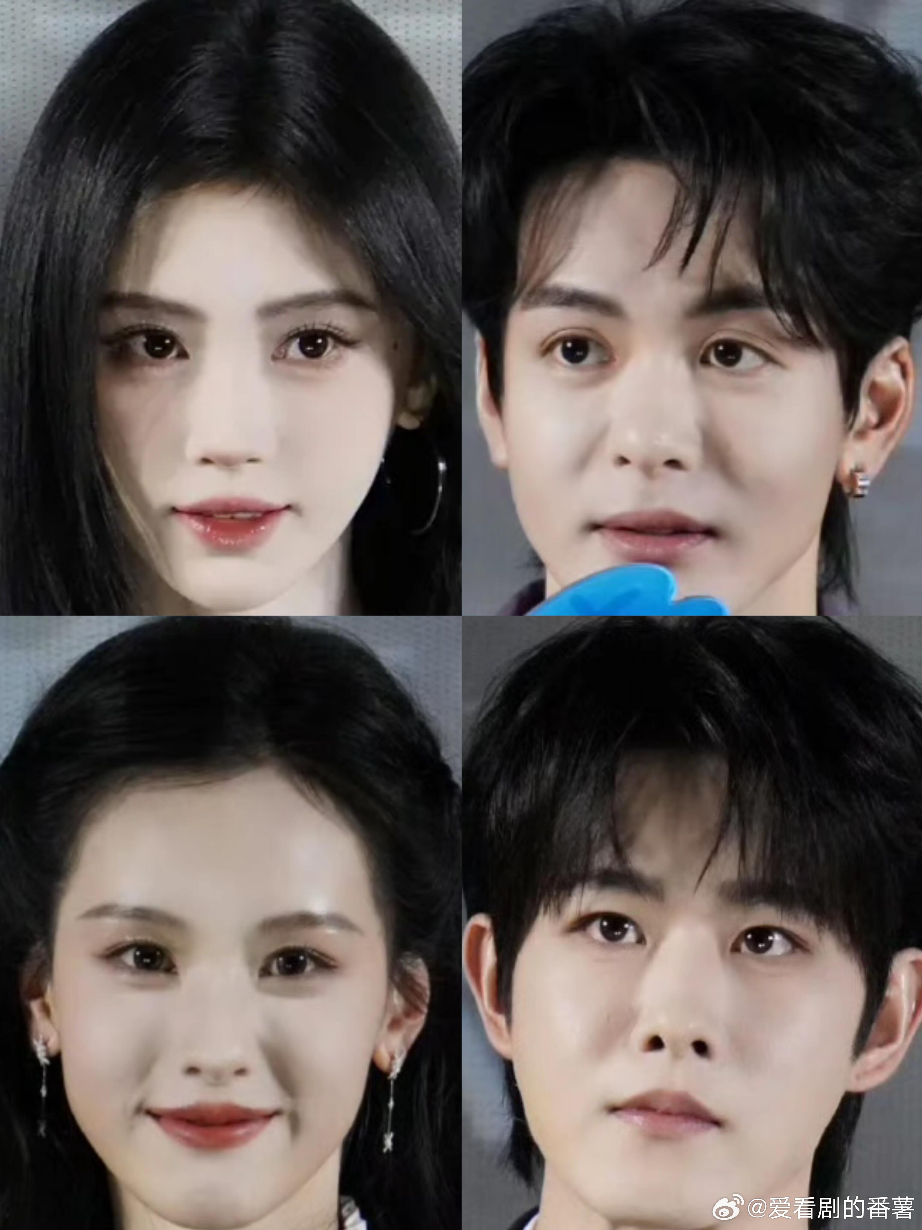 月鳞绮纪主演剧宣怼脸生图鞠婧祎，曾舜晞，陈都灵，田嘉瑞月鳞绮纪｜ 