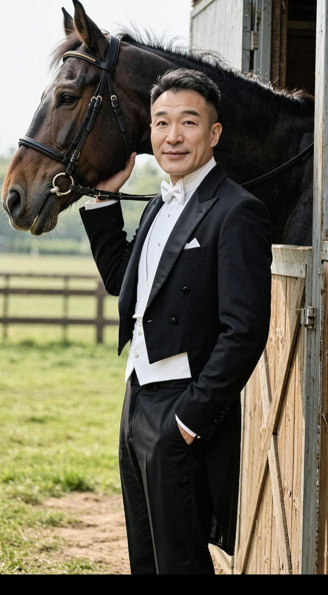 AI马术绅士写真 抖音ai创作