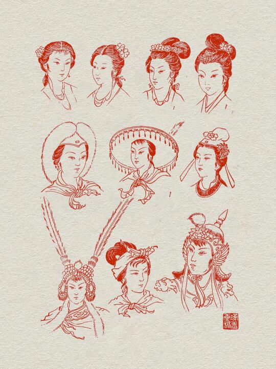 古代发式发饰合集