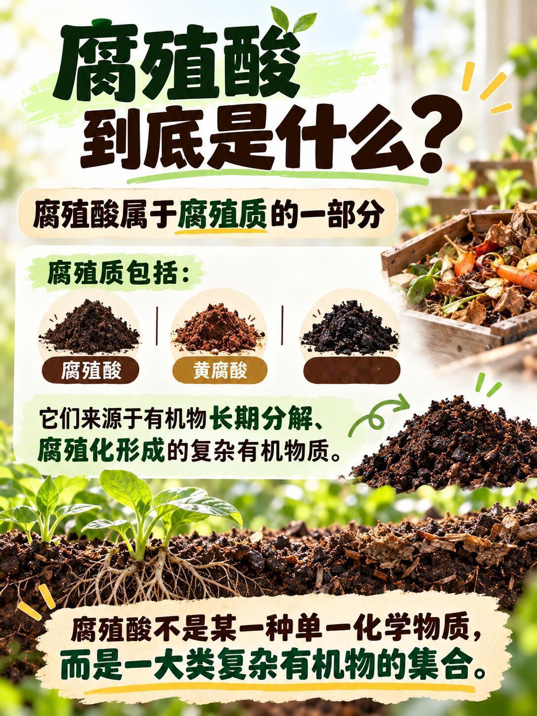 腐殖酸到底是不是肥料很多人一看到“腐殖酸”三个字，就觉得它是更高级的肥料，甚至把