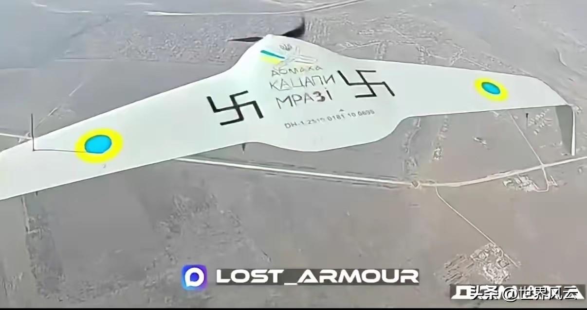 俄军拦截无人机在对乌军无人机实施拦截作战时，即将撞击的最后几秒拍摄并回传的目标图