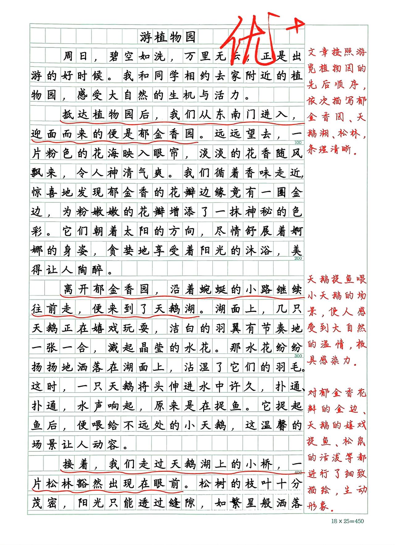 四年级下册语文，第五单元习作《游——》精选范文3篇，收藏备用 四年级语文 作文