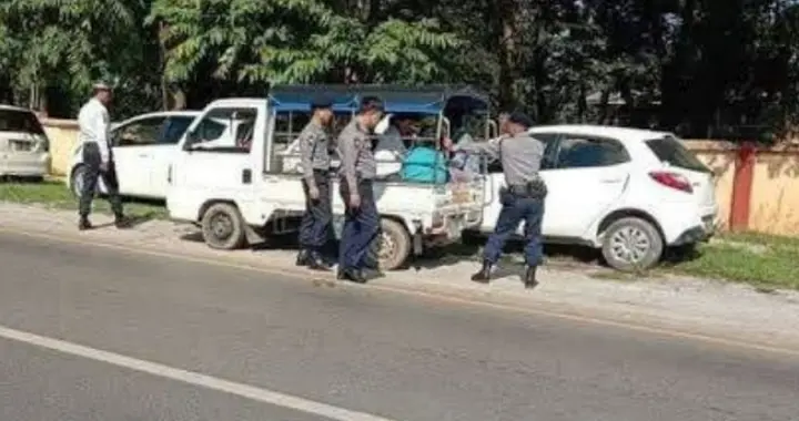 一天90辆被扣！缅甸东枝军警联合设卡，严查无牌车辆“零协商”