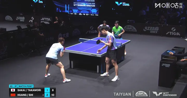 WTT 太原站：黄友政/石洵瑶3-1力克日本组合，强势挺进混双决赛