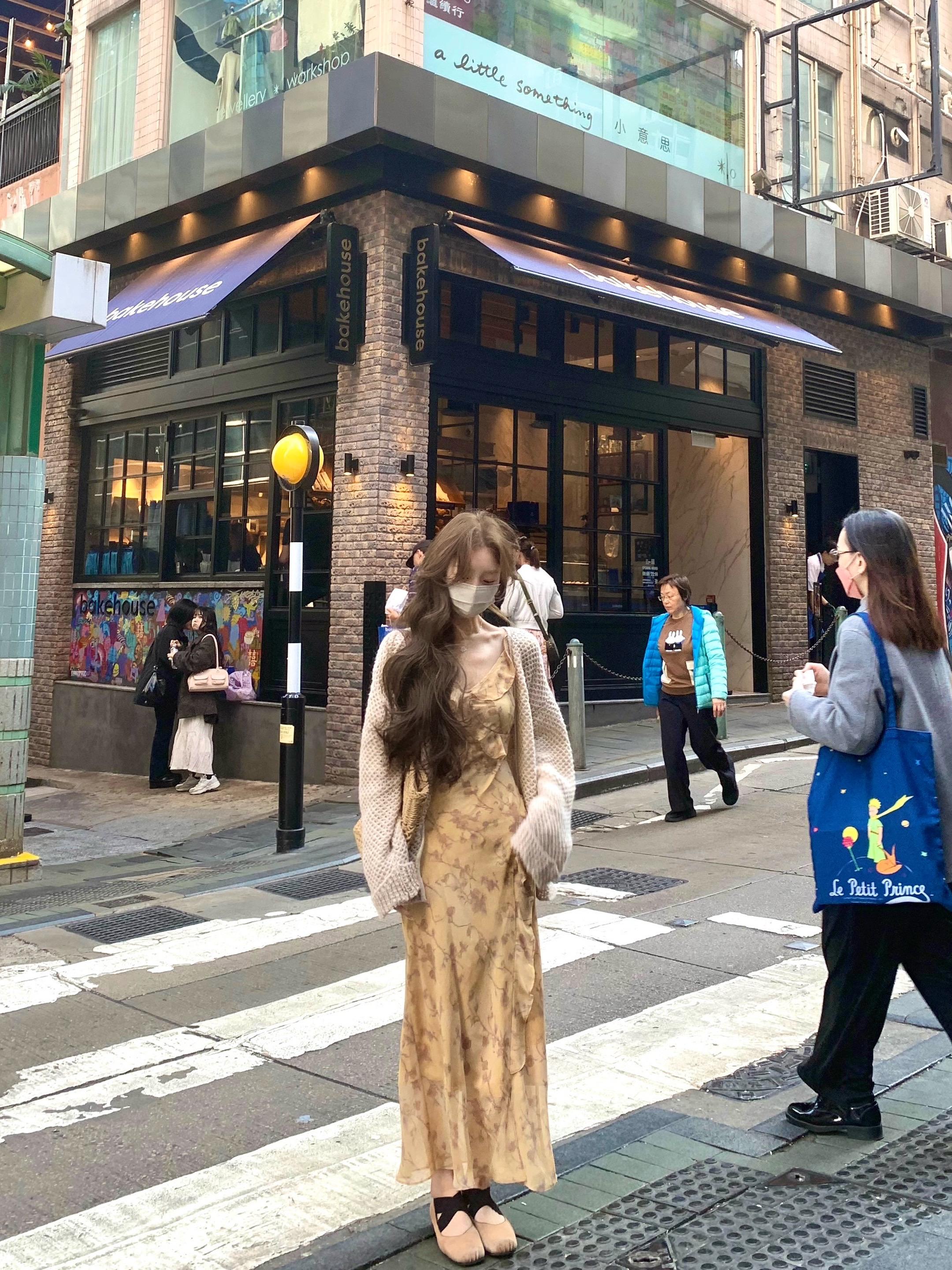 穿搭 碎花裙 连衣裙 气质穿搭 香港