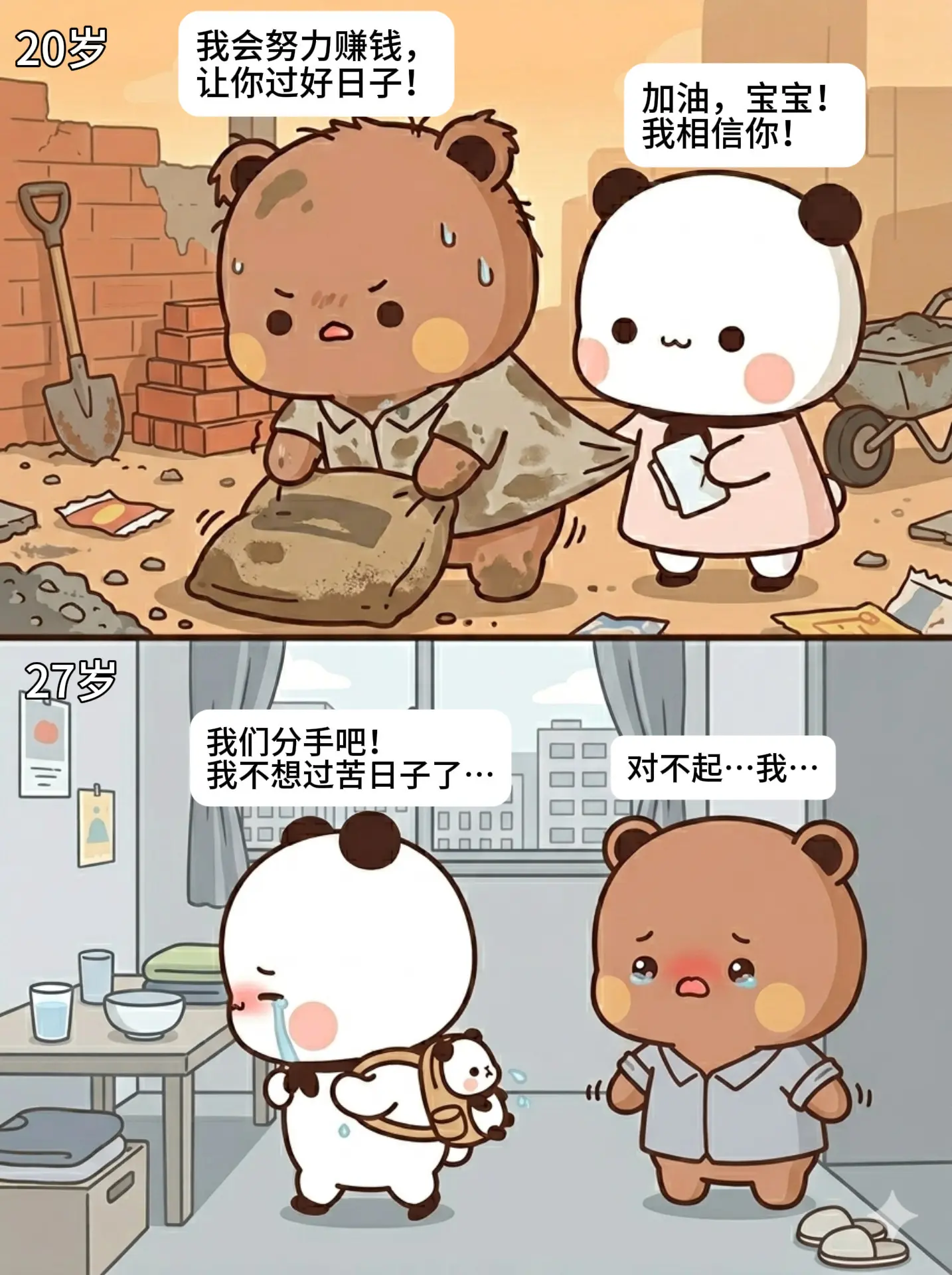 失望攒够了也就离开了~