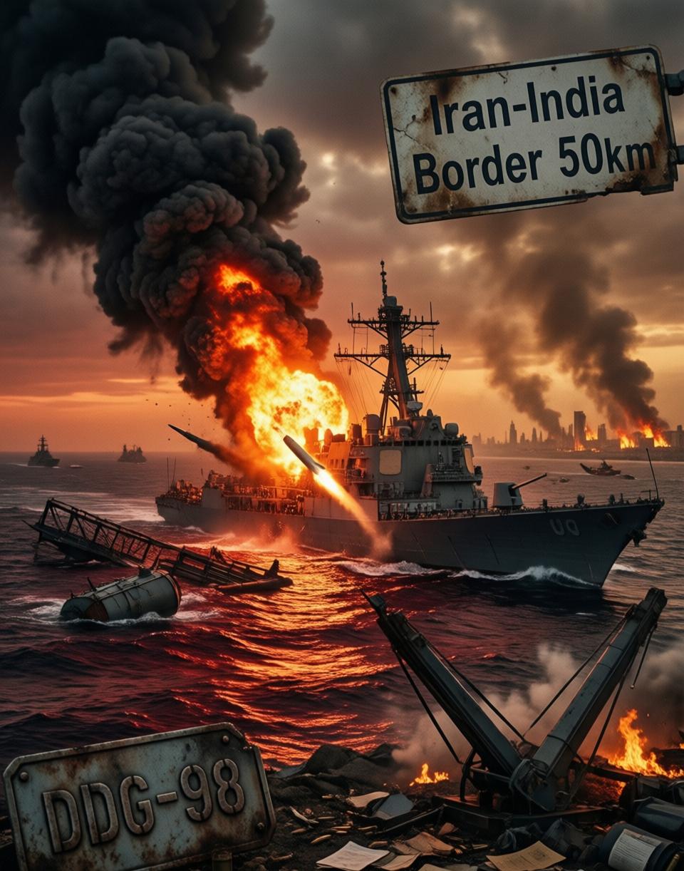 突发：千里奔袭，导弹命中美舰，印度洋上传来的爆炸声，可能标志着中东这场博弈彻底滑