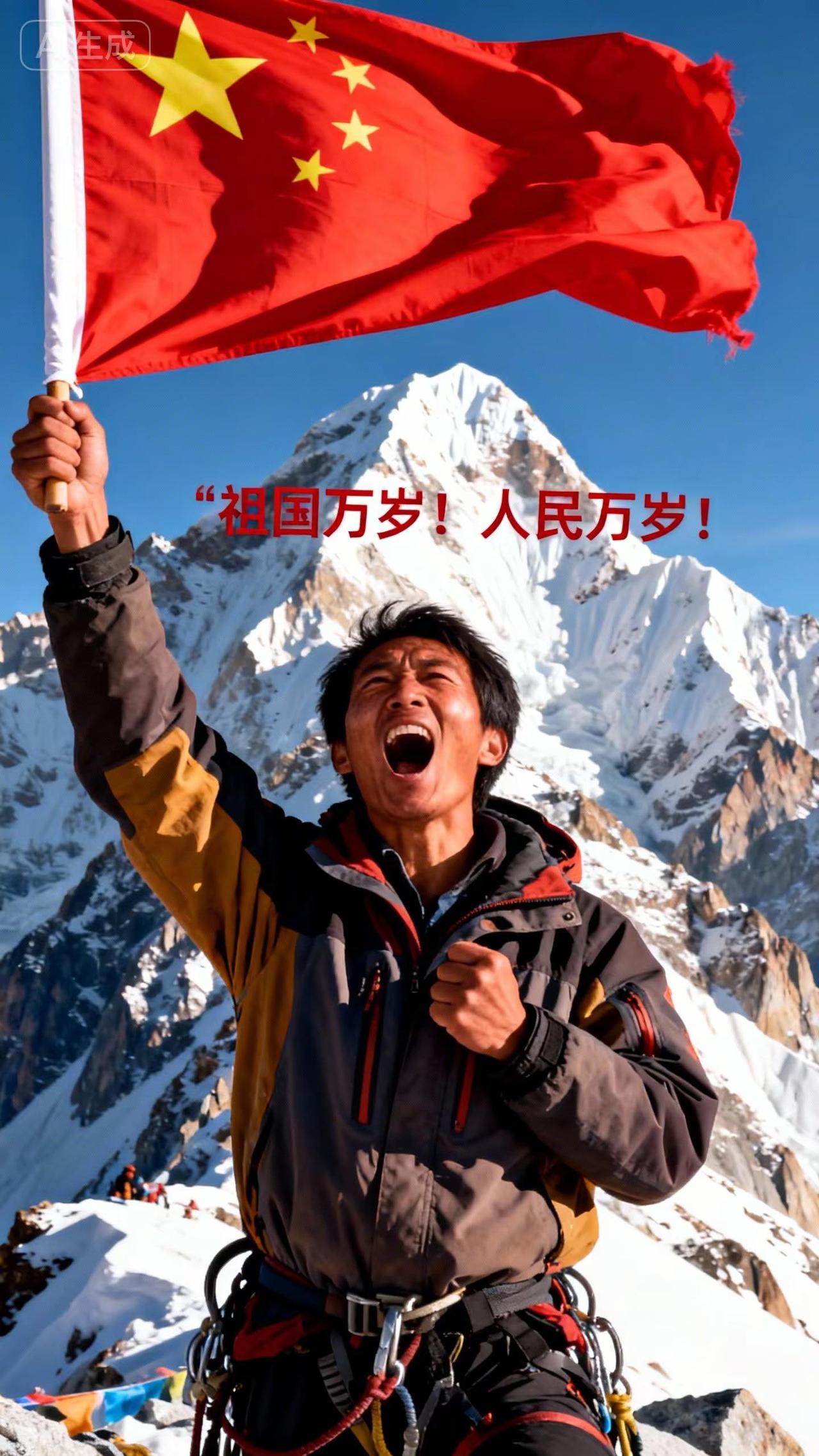 陈治安攀登上了世界最高峰珠穆朗玛峰！