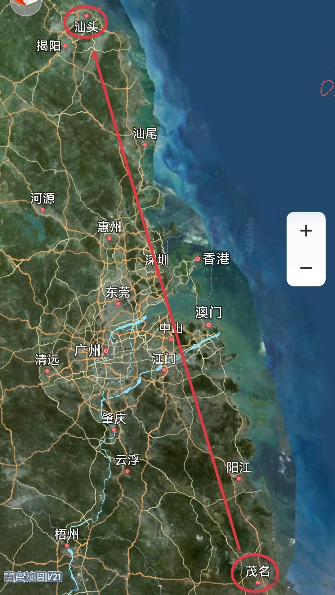 广东，从茂名2到汕头1算那个什么吗？
深中通道和广湛高铁开通后，这两座城市谁更能