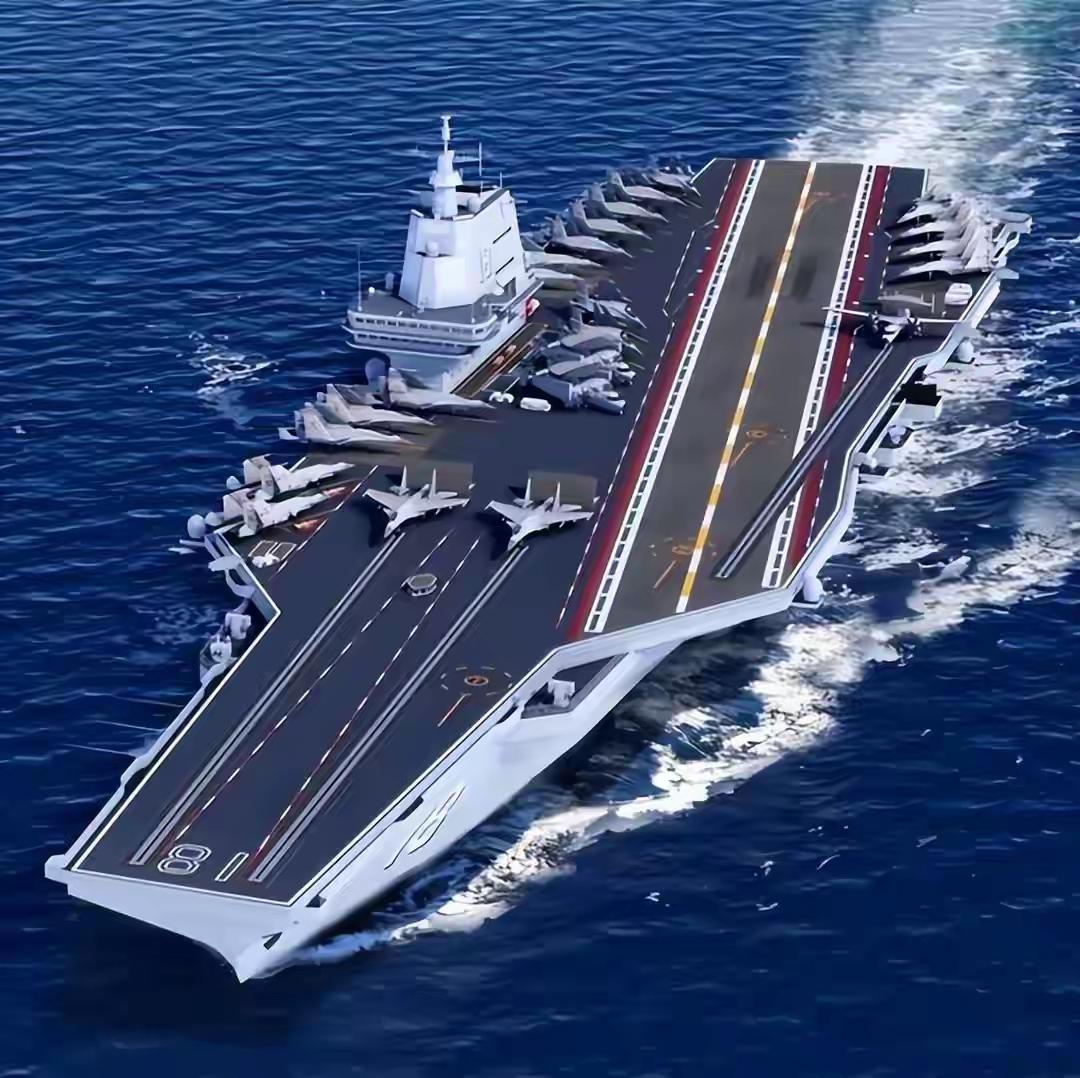 震撼的海上巨兽，航空母舰的威严与力量！🚢🛫️