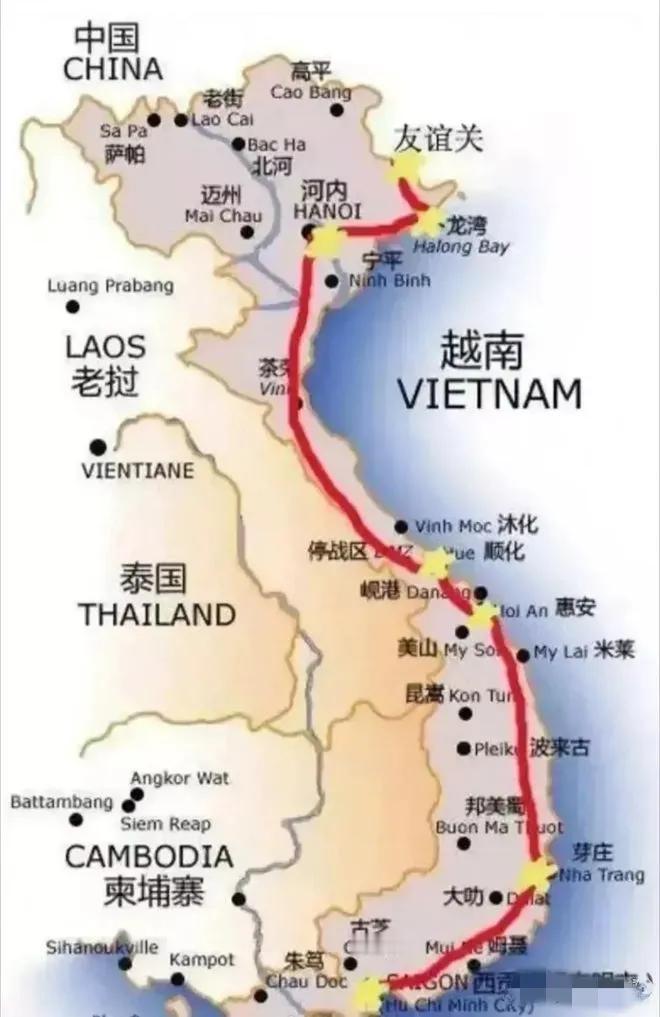 越南是铁了心想要中国高铁技术，正忙着做宣传，明确提出要和中国“车同轨”，但是技术