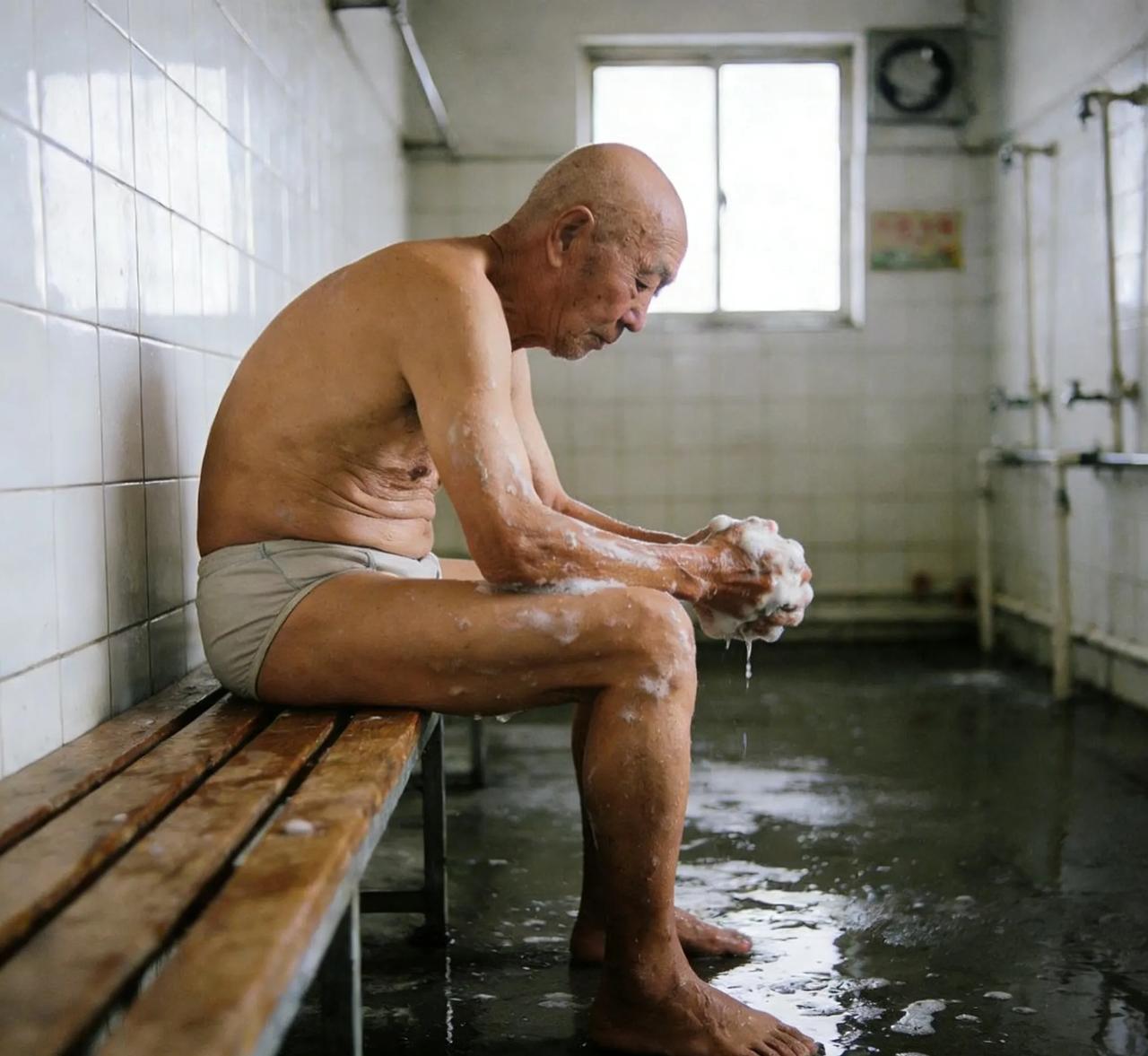 退休以后一直在小澡堂子里搓澡的战友老耿头，说是前几天搓澡搓上火了。
​老耿头当兵