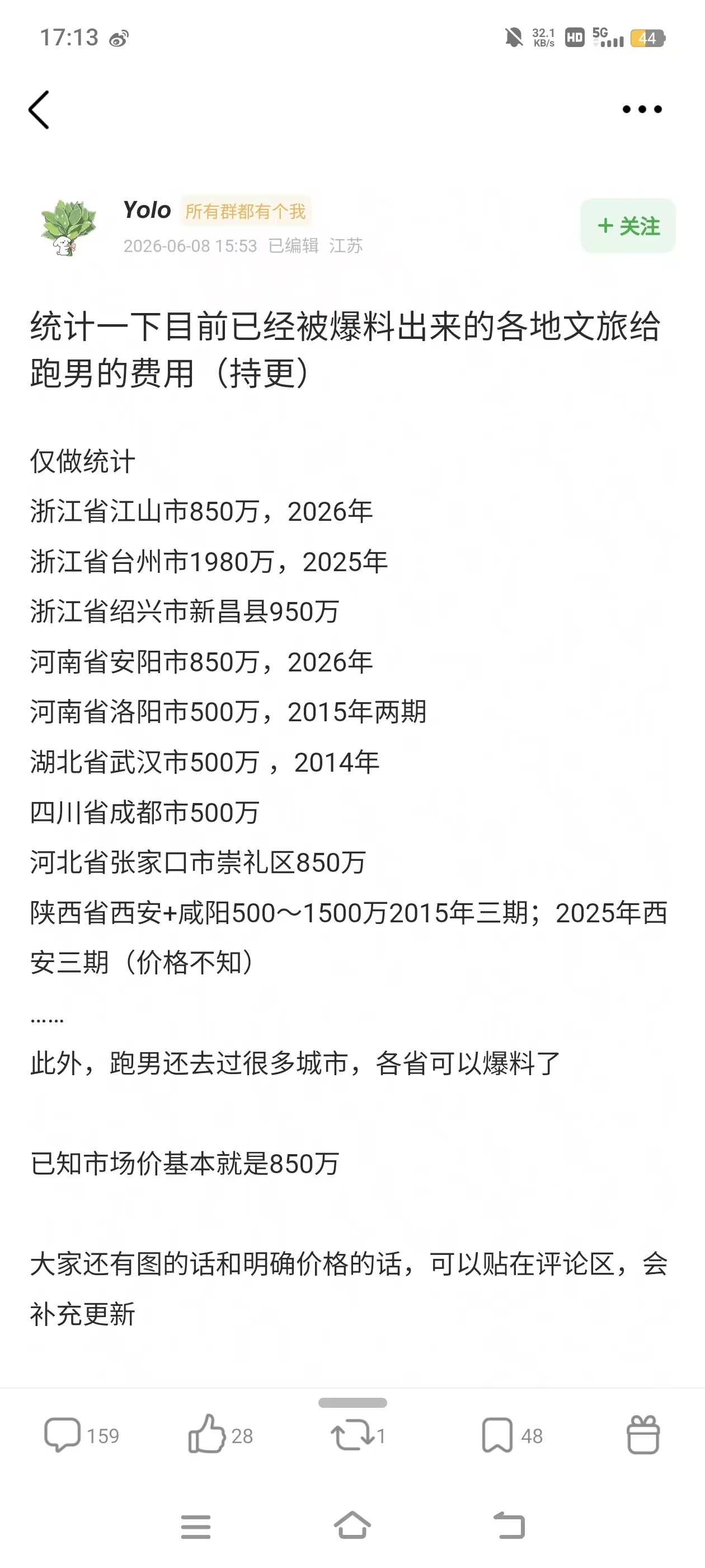 妈耶，跑男可能真的要凉凉了 曝跑男台州宣传费1980万