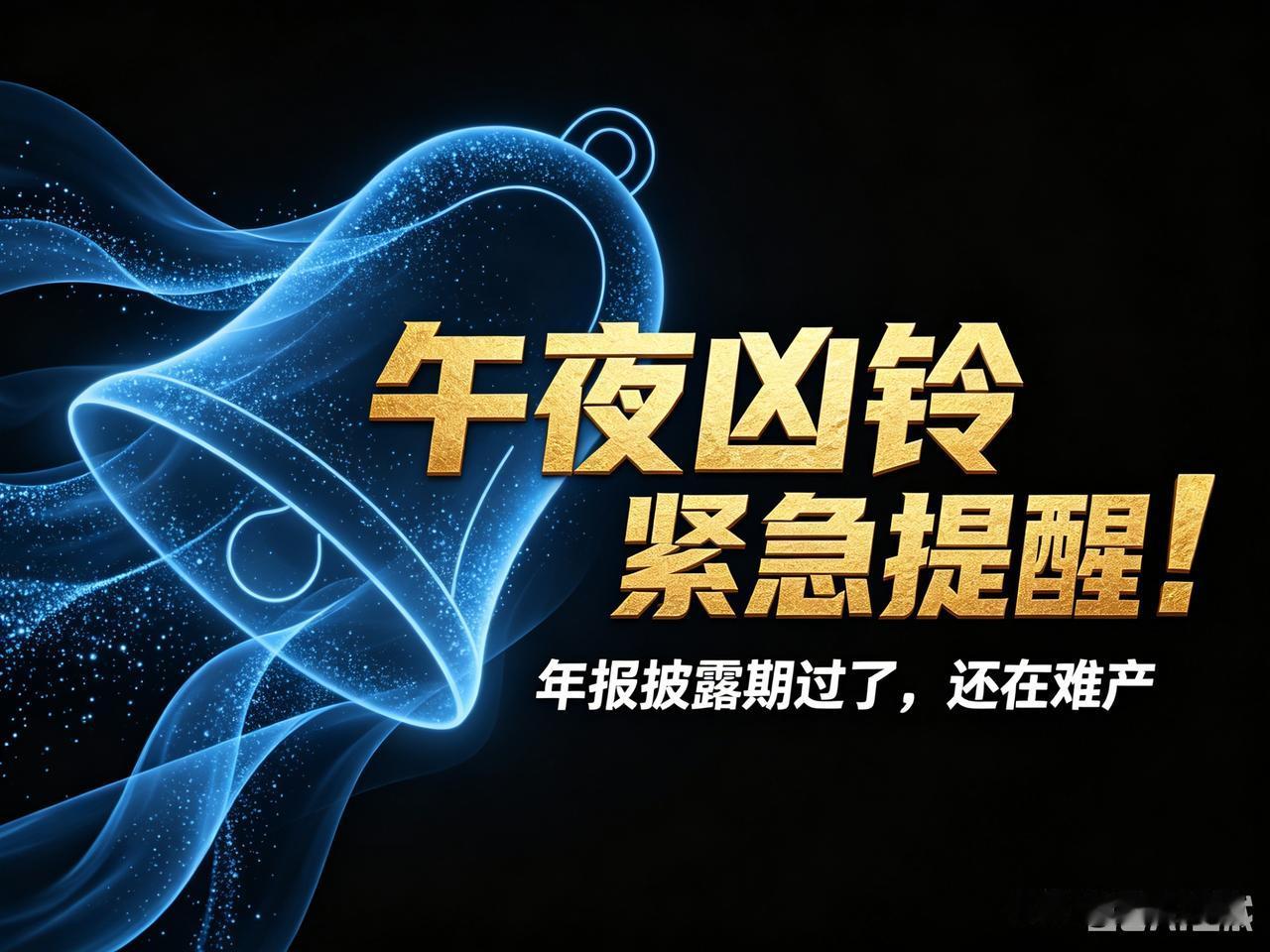都睡了吗？
年报最后披露日过了，居然还有：
年报“难产”、独董造反、股价腰斩——