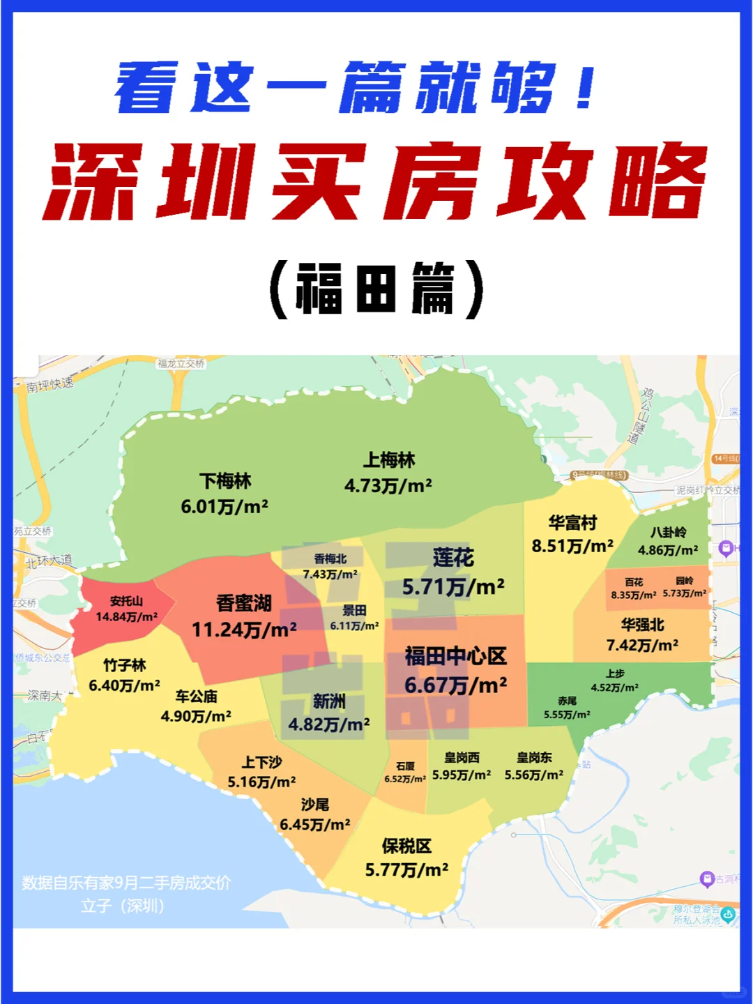 福田买房攻略全整理（附房价地图）