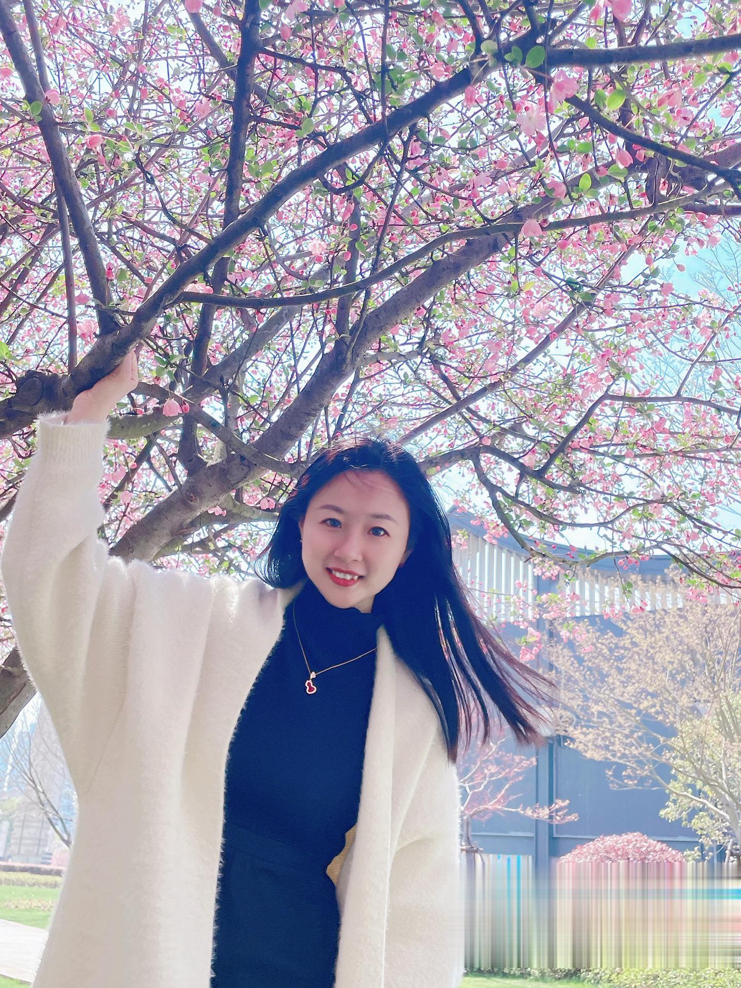 樱花树下站谁都美，我的爱给谁都热烈，不是你好是我好