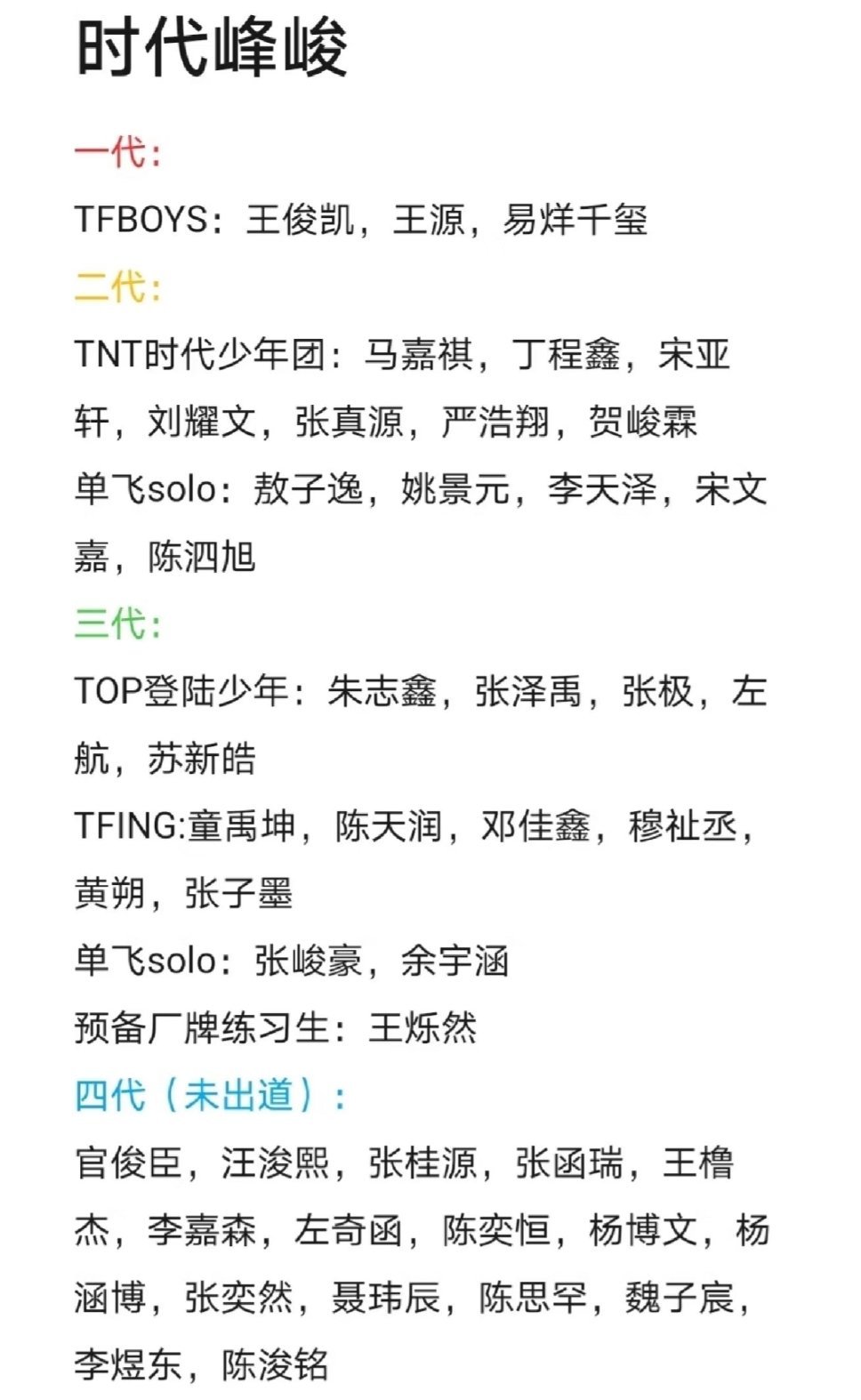 TF五代首次公式照 认知还停留在三代，这五代都出来了…马上进入10后的时代我的元
